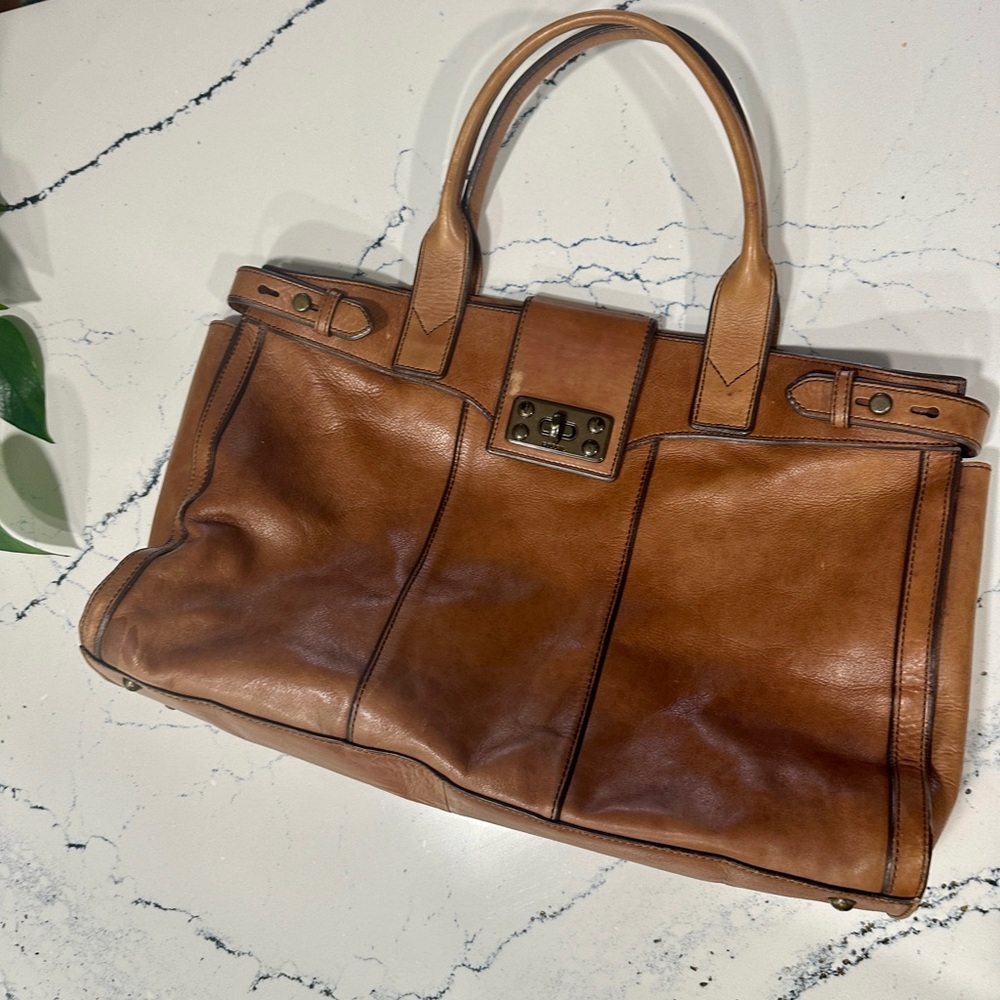 Fossil Vintage Reissue Brown Leather Weekender